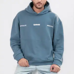 Blue Oversized Hoodie