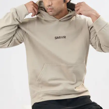 Beige Oversized Hoodie 1 somewear